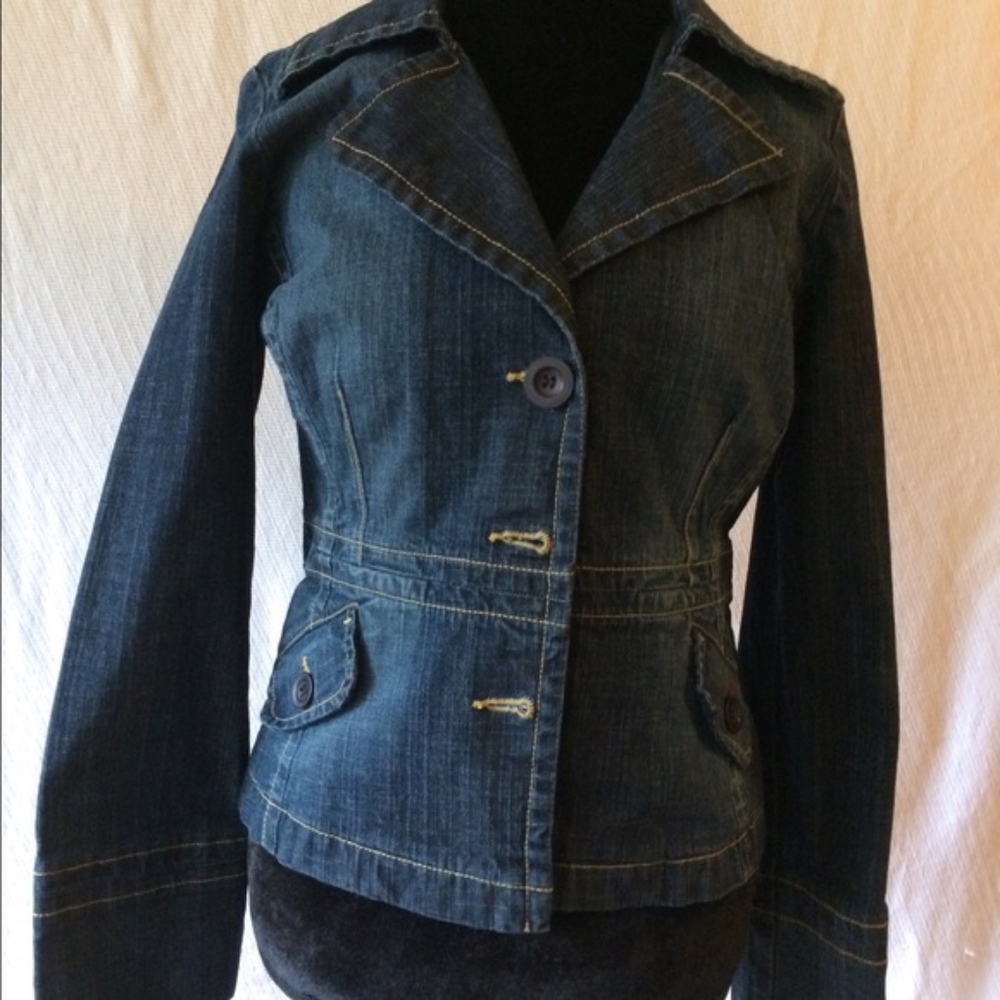 Anthropologie Denim Jacket by Louie NWOT